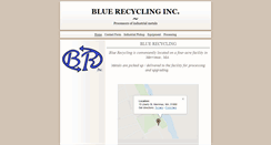 Desktop Screenshot of bluerecyclinginc.com